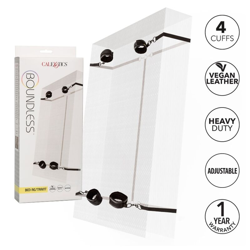 CALEXOTICS - BOUNDLESS RED RESTRAINT SET RESTRICCION CAMA - Noctiva