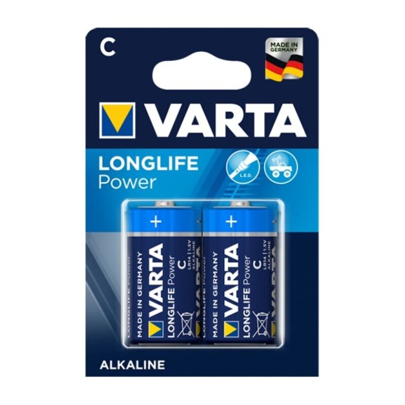 VARTA - LONGLIFE POWER PILA ALCALINA C LR14 BLISTER*2 - Noctiva