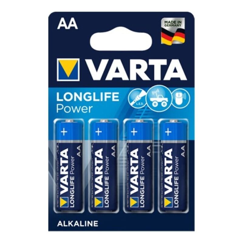 VARTA - LONGLIFE POWER PILA ALCALINA AA LR6 BLISTER*4 - Noctiva