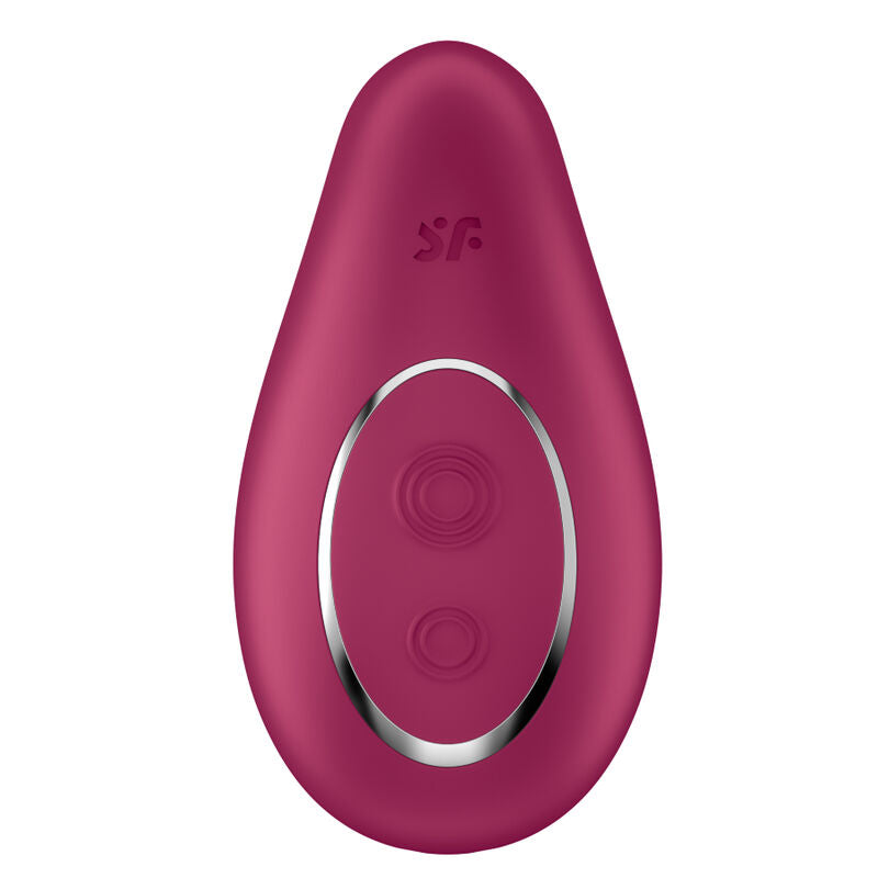 SATISFYER - DIPPING DELIGHT VIBRADOR LAY-ON ROJO - Noctiva