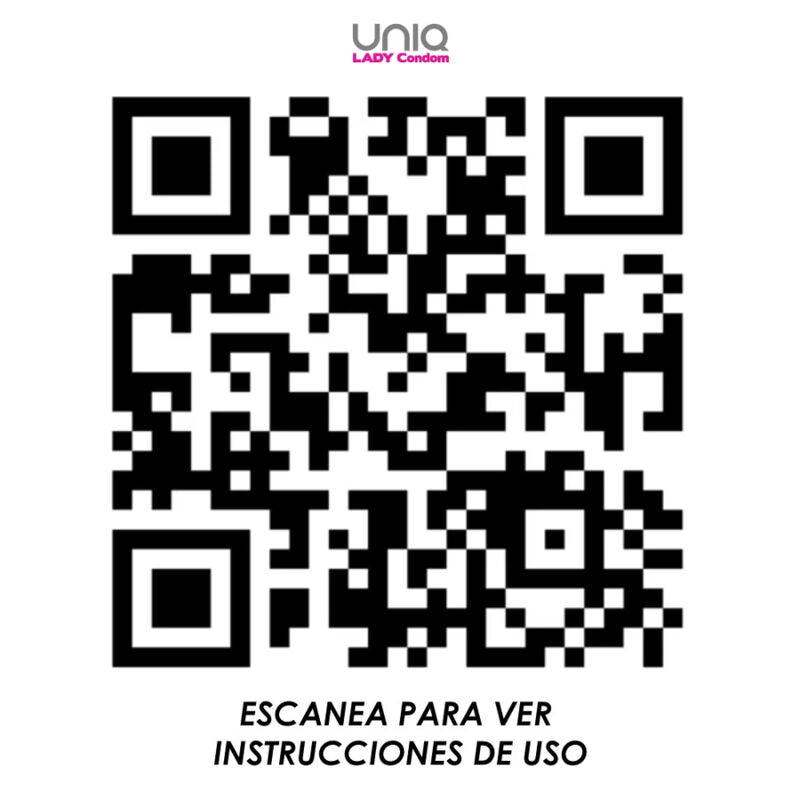 UNIQ - LADY CONDOM PRESERVATIVOS FEMENINOS CON LIGUERO SIN LATEX 3 UNIDADES - Noctiva