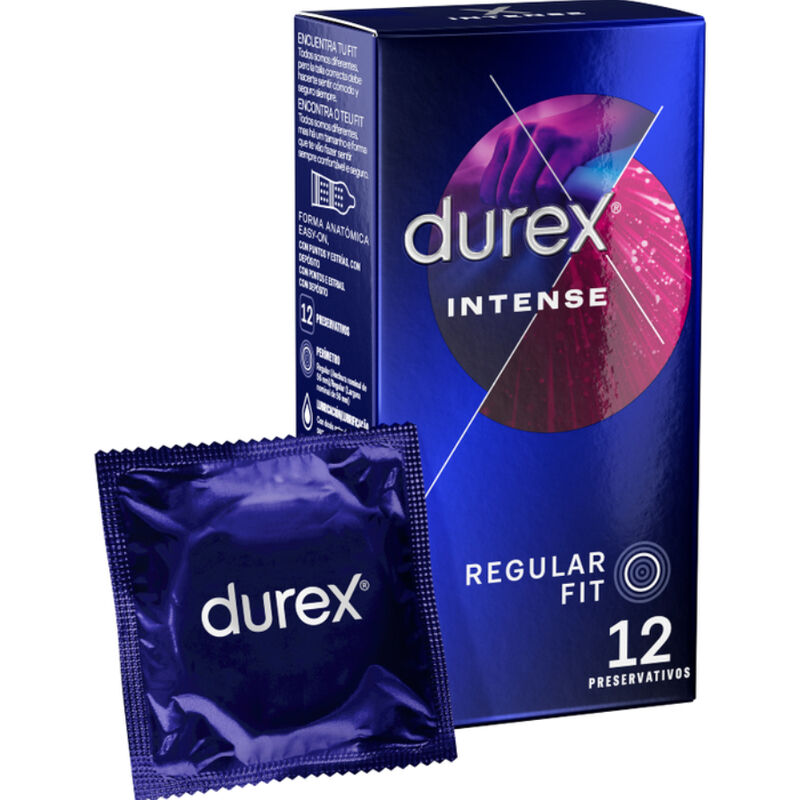 DUREX - INTENSE ORGASMIC 12 UNIDADES - Noctiva
