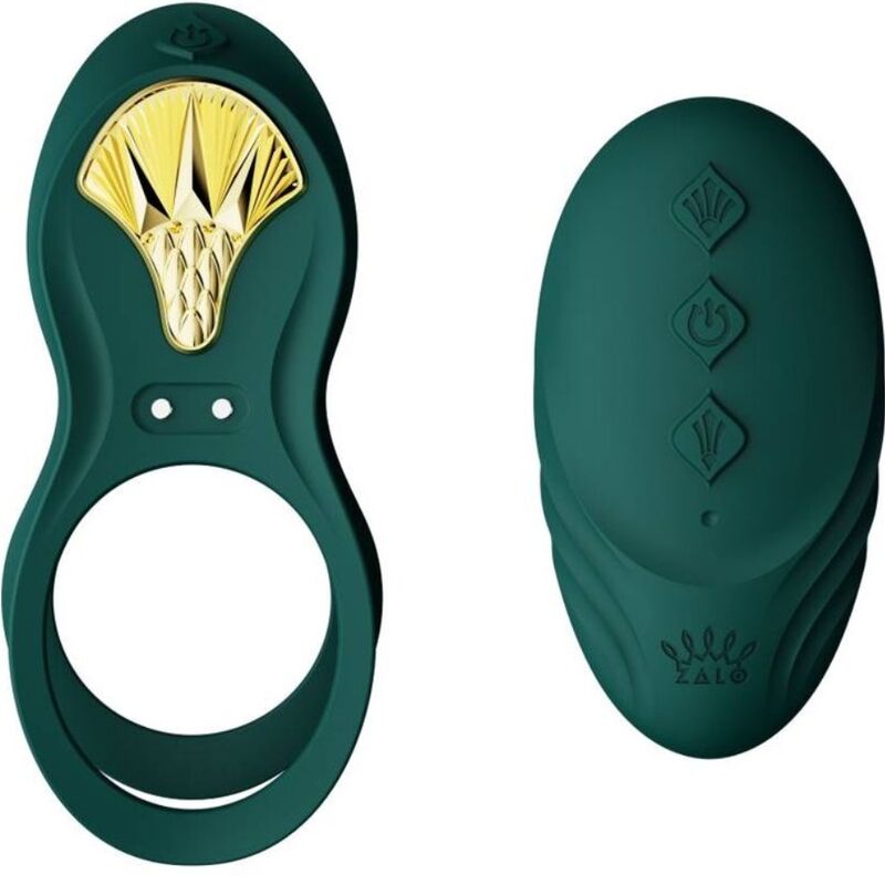 ZALO - BAYEK ANILLO VIBRADOR CONTROL REMOTO PAREJAS VERDE - Noctiva