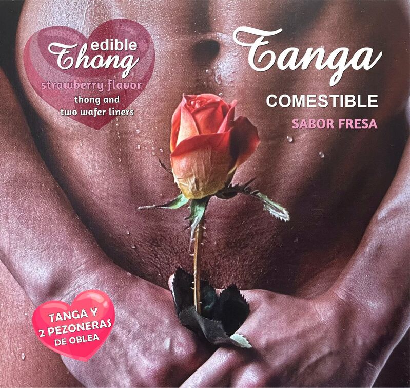 HOTFLOWERS - TANGA+ 2 PEZONES OBLEA FRESA HOMBRE /es/pt/en/fr/it/ - Noctiva