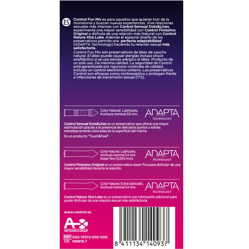 CONTROL - FEEL FUN MIX 6 UDS - Noctiva