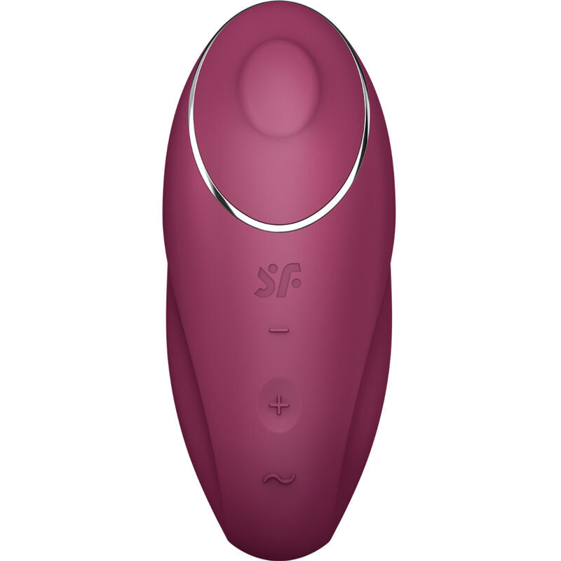 SATISFYER - TAP & CLIMAX 1 VIBRADOR LAY-ON ROJO - Noctiva