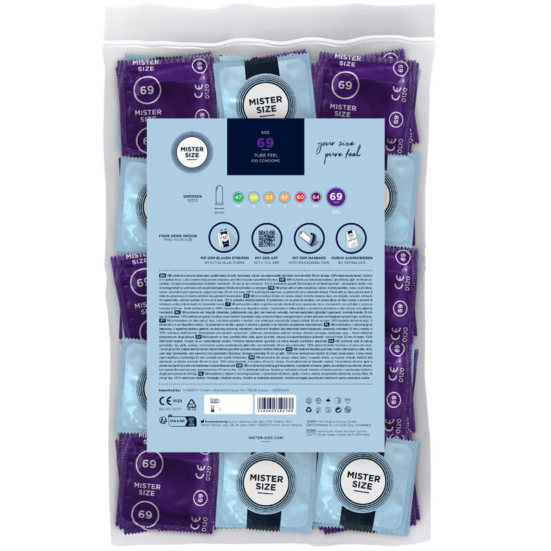 MISTER SIZE - PRESERVATIVOS TALLA XXXL 69 MM (100 UNIDADES) - Noctiva