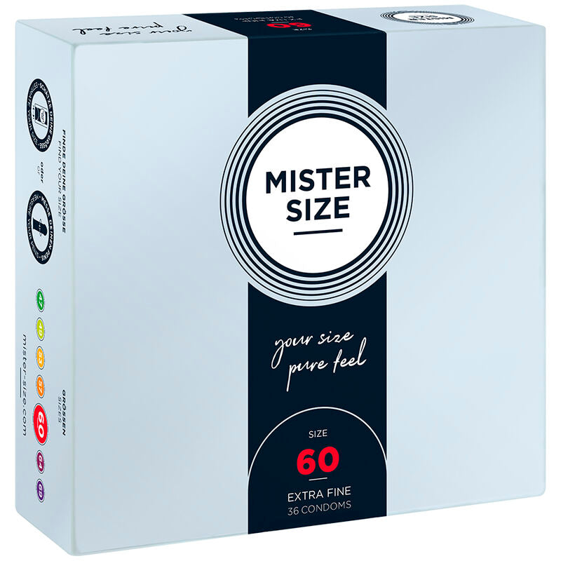 MISTER SIZE - PRESERVATIVOS TALLA XL 60 MM (36 UNIDADES) - Noctiva