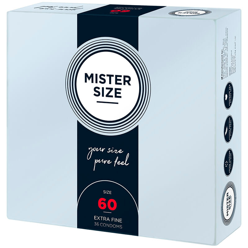 MISTER SIZE - PRESERVATIVOS TALLA XL 60 MM (36 UNIDADES) - Noctiva