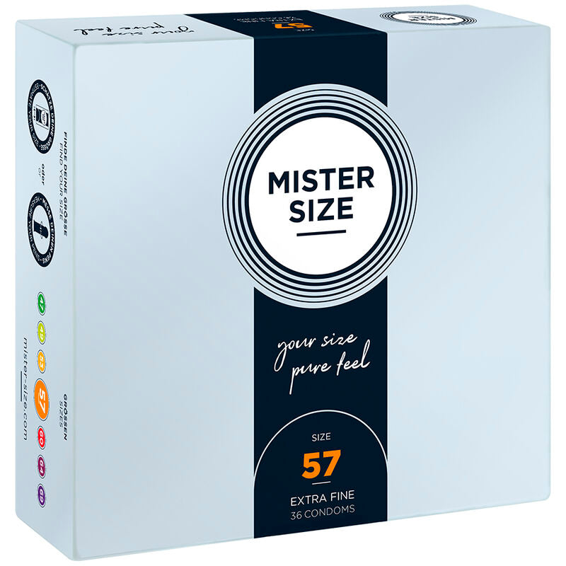 MISTER SIZE - PRESERVATIVOS TALLA L 57 MM (36 UNIDADES) - Noctiva