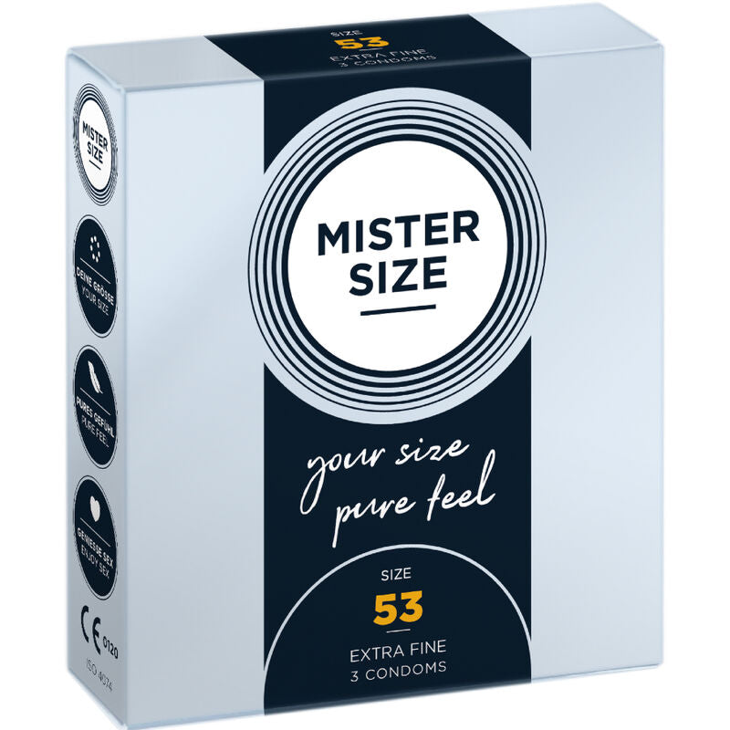 MISTER SIZE - PRESERVATIVOS TALLA M 53 MM (3 UNIDADES) - Noctiva