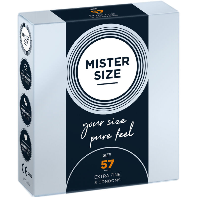 MISTER SIZE - PRESERVATIVOS TALLA L 57 MM (3 UNIDADES) - Noctiva