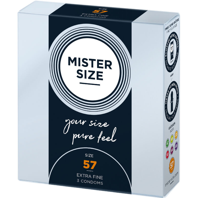 MISTER SIZE - PRESERVATIVOS TALLA L 57 MM (3 UNIDADES) - Noctiva