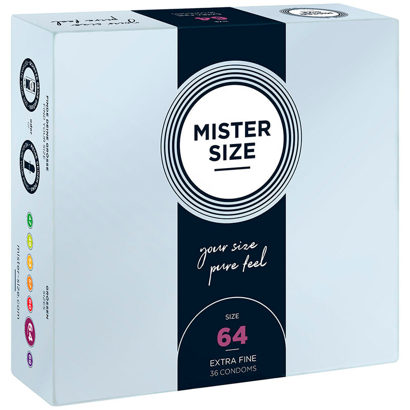 MISTER SIZE - PRESERVATIVOS TALLA XXL 64 MM (36 UNIDADES) - Noctiva