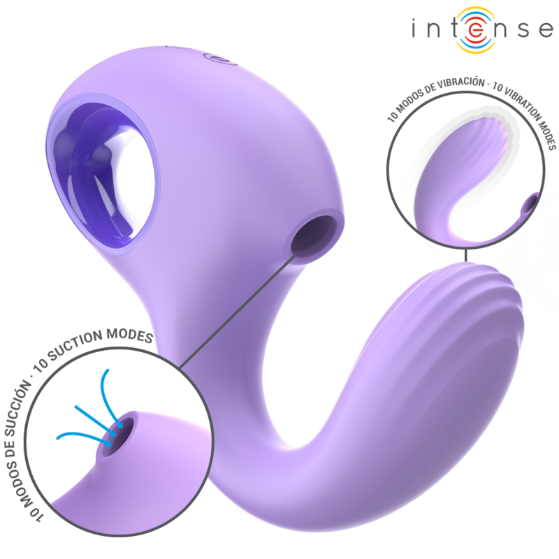 INTENSE - BAXTER VIBRADOR & ESTIMULADOR VIOLETA - Noctiva
