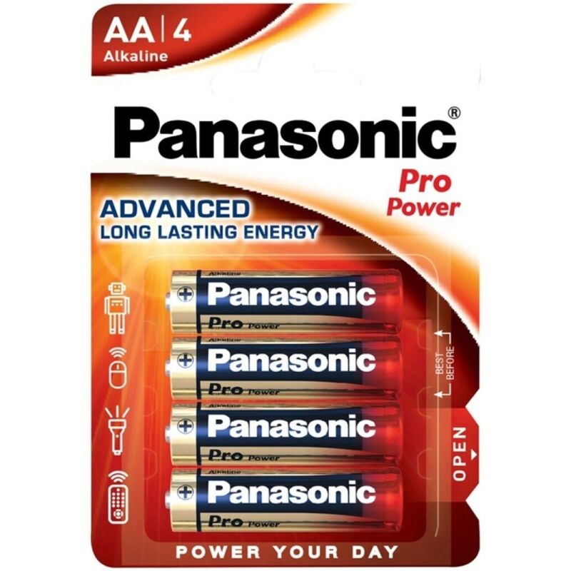 PANASONIC - PRO POWER PILA ALCALINA AA LR6 BLISTER*4 - Noctiva