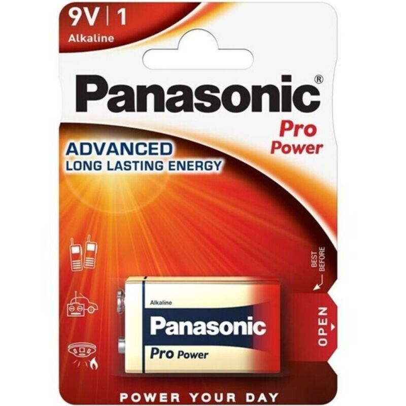 PANASONIC - PRO POWER PILA ALCALINA 9V LR61 BLISTER*1 - Noctiva