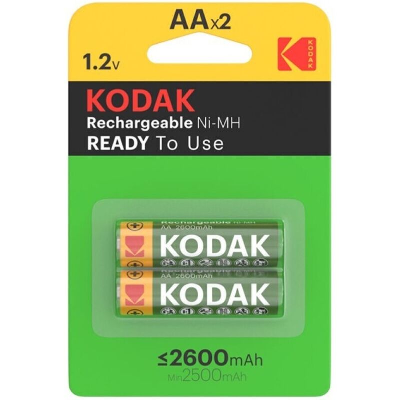 KODAK - PILA RECARGABLE HR6 AA 2600mAh BLISTER*2 - Noctiva