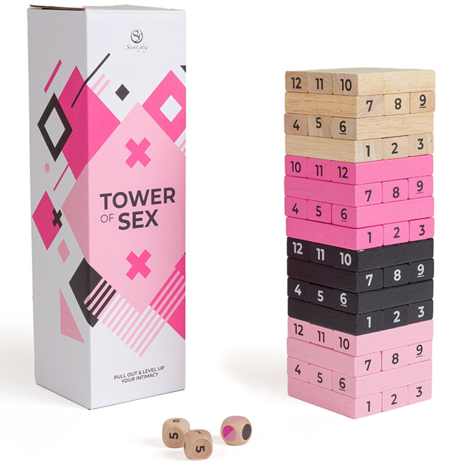 SECRETPLAY - JUEGO DE MADERA TOWER OF SEX - Noctiva