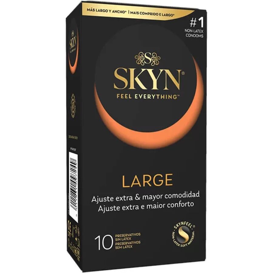 SKYN - PRESERVATIVO LARGE AJUSTE EXTRA 10 UNIDADES - Noctiva