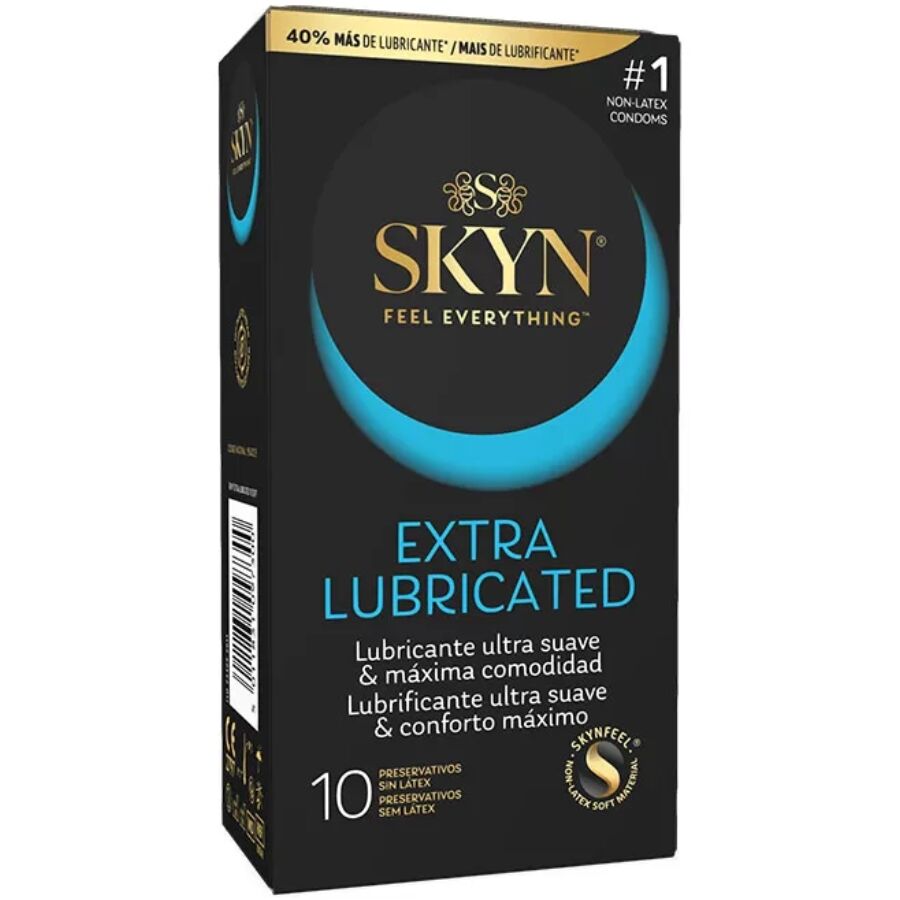 SKYN - PRESERVATIVO EXTRA LUBRICADO 10 UNIDADES - Noctiva