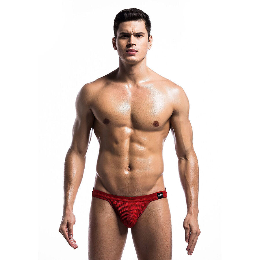 MOB - BAÑADOR FETISH JOCKSTRAP ROJO TALLA S - Noctiva
