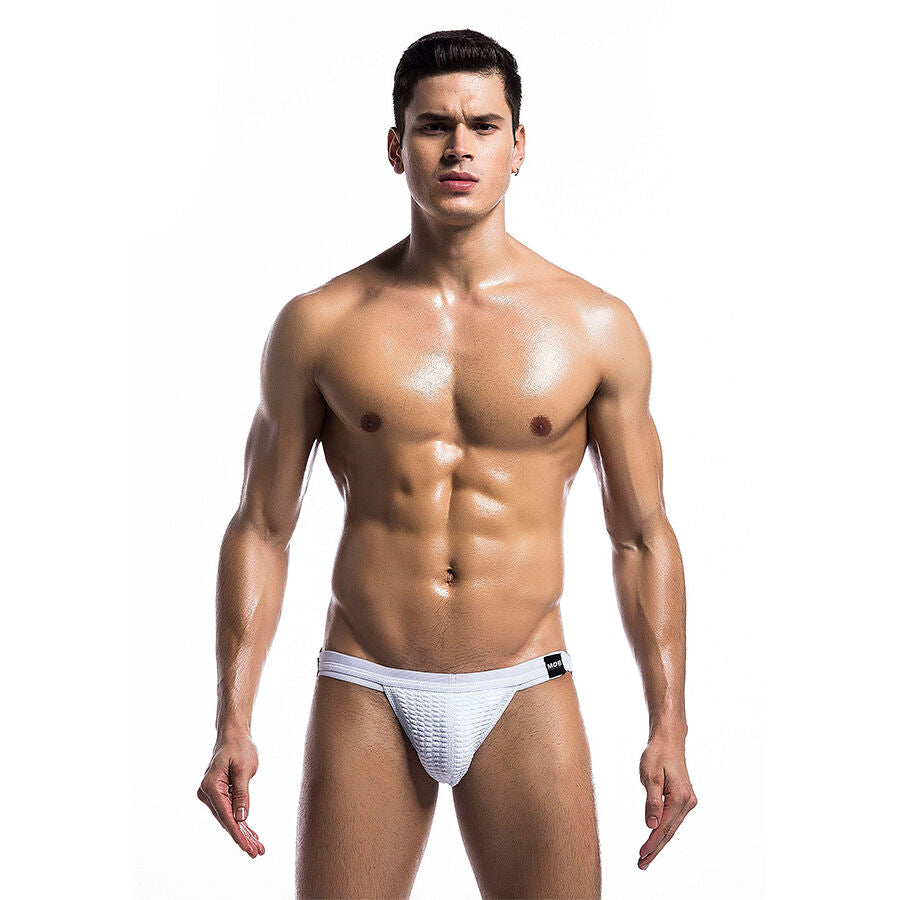 MOB - BAÑADOR FETISH JOCKSTRAP BLANCO TALLA L - Noctiva