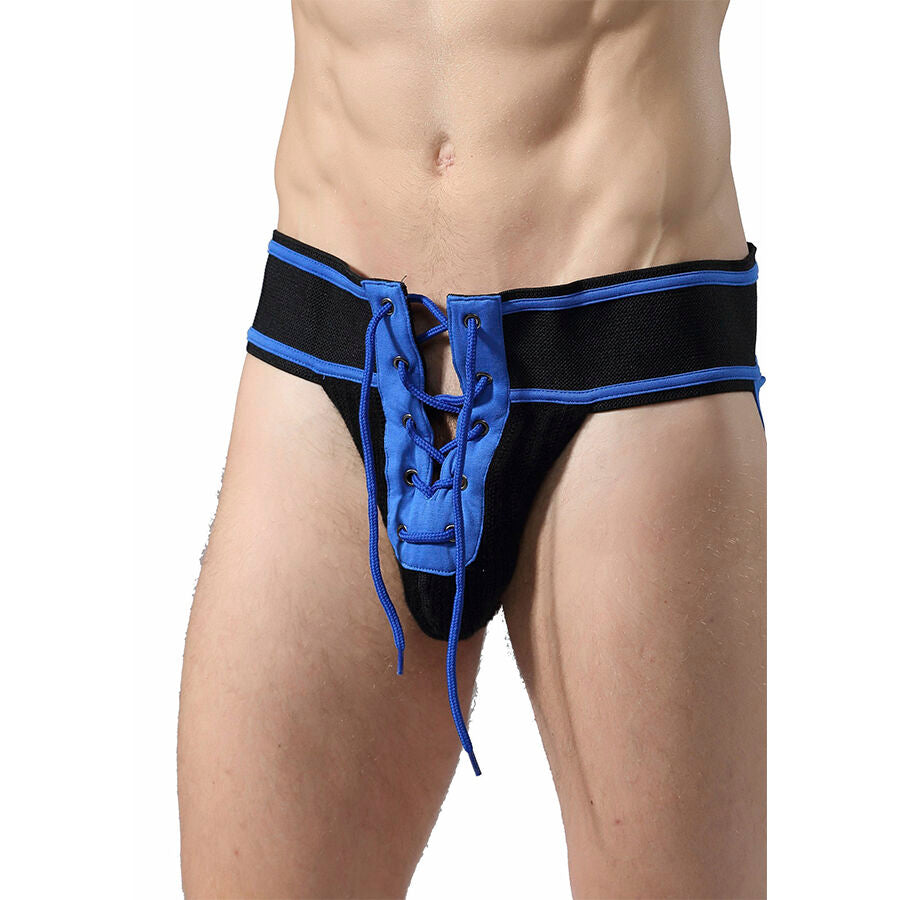 MOB - FETISH JOCKSTRAP FÚTBOL AZUL TALLA M - Noctiva