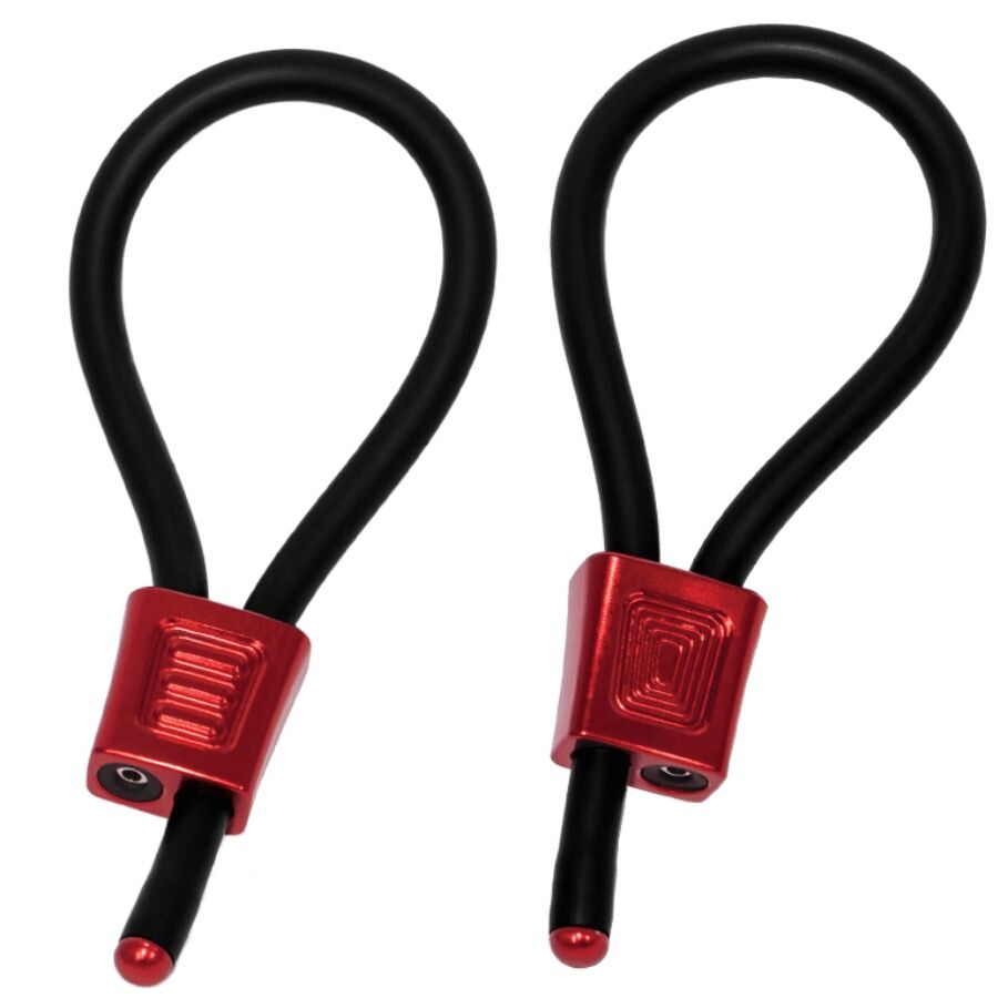 ELECTRASTIM - PRESTIGE ELECTRA LOOPS ANILLOS DE PENE AJUSTABLES ROJO - Noctiva