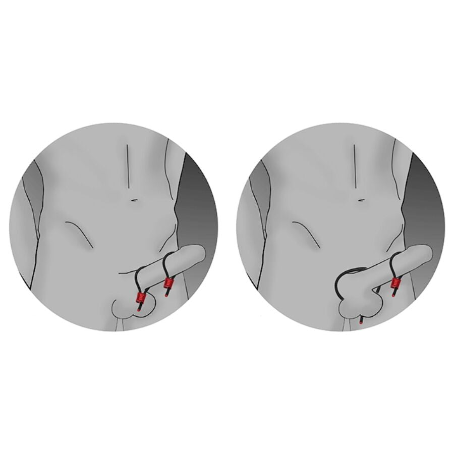 ELECTRASTIM - PRESTIGE ELECTRA LOOPS ANILLOS DE PENE AJUSTABLES NEGRO - Noctiva