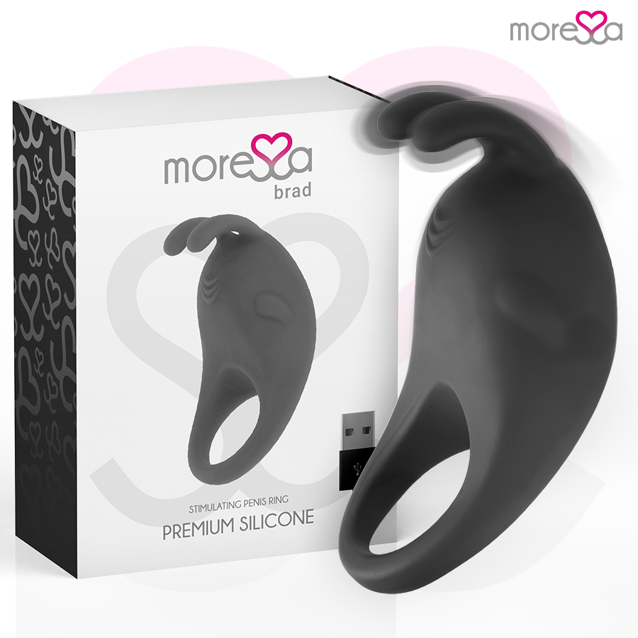 MORESSA - BRAD PREMIUM SILICONE RECARGABLE NEGRO - Noctiva