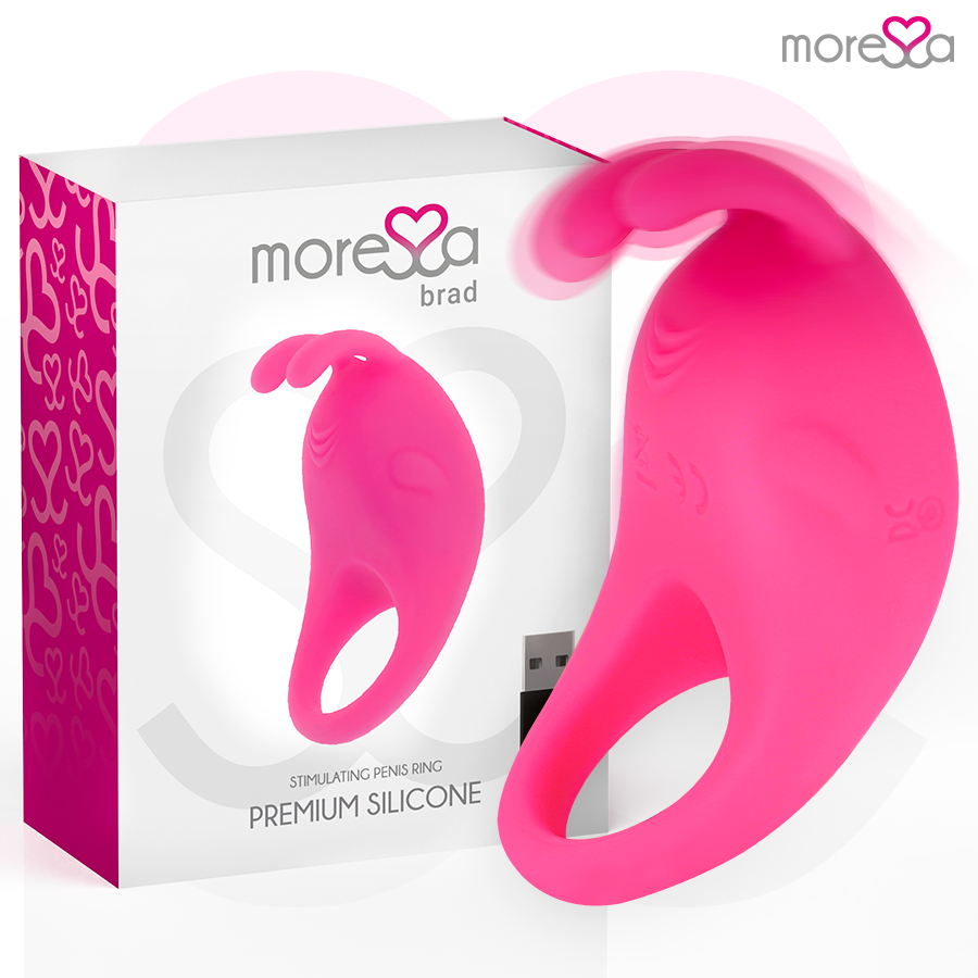 MORESSA - BRAD PREMIUM SILICONE RECARGABLE ROSA - Noctiva