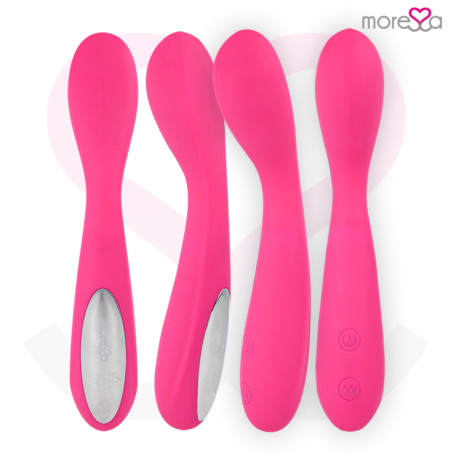 MORESSA - DRUSO MASAJEADOR DUO PUNTO G Y SUERO PELVICO PREMIUM SILICONE RECARGABLE - Noctiva