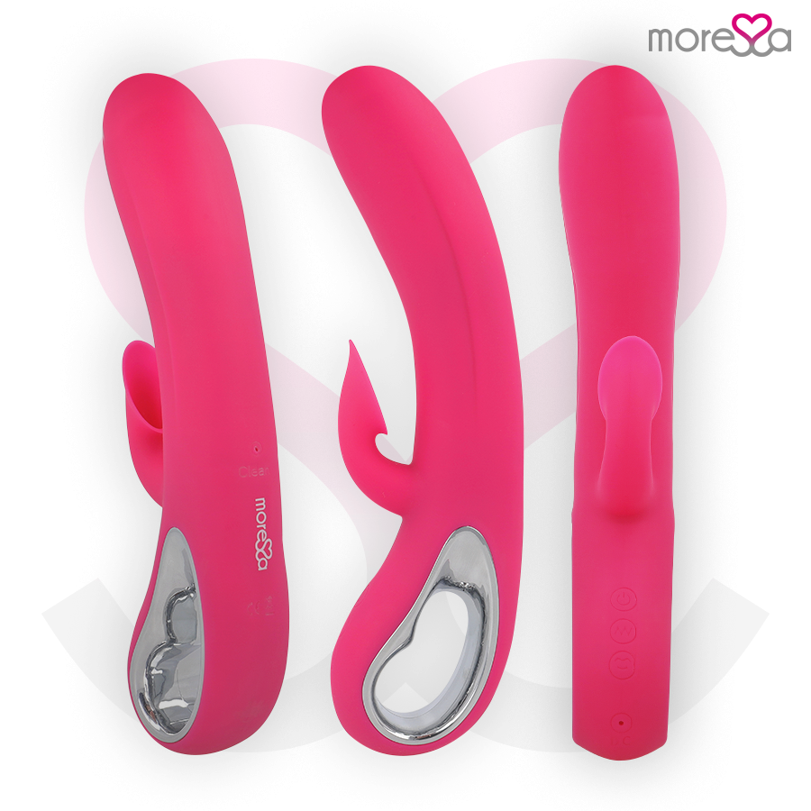 MORESSA - DUSTIN SUCCIONADOR CLITORIAL Y POTENTE VIBRACIÓN PREMIUM SILICONE RECARGABLE - Noctiva