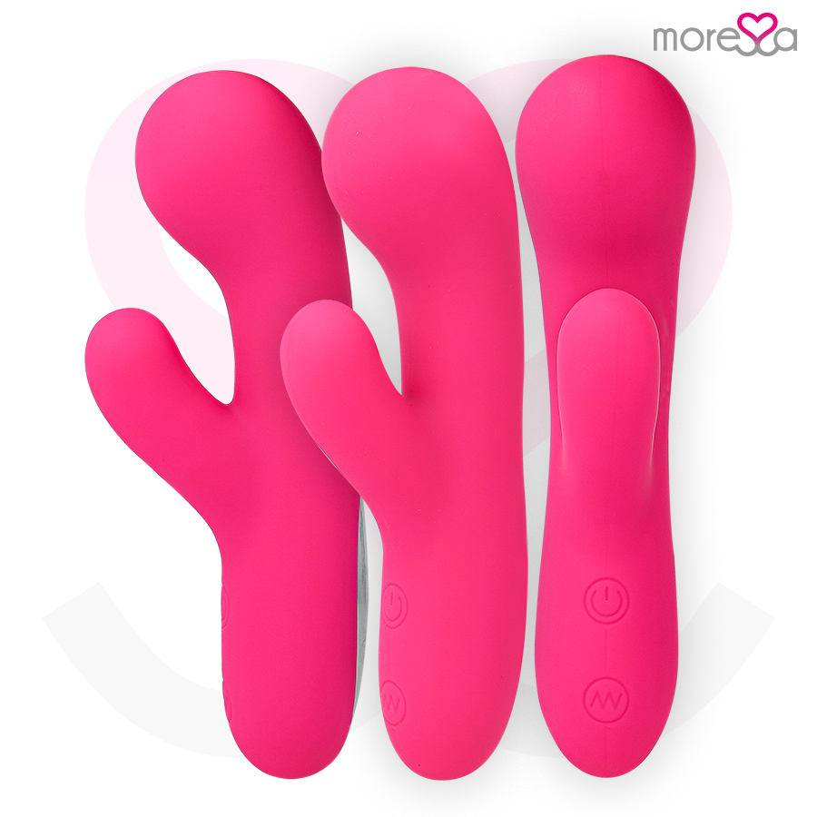 MORESSA - JERRY CLIP VIBRADOR PUNTO G Y CLITORIS PREMIUM SILICONE RECARGABLE - Noctiva