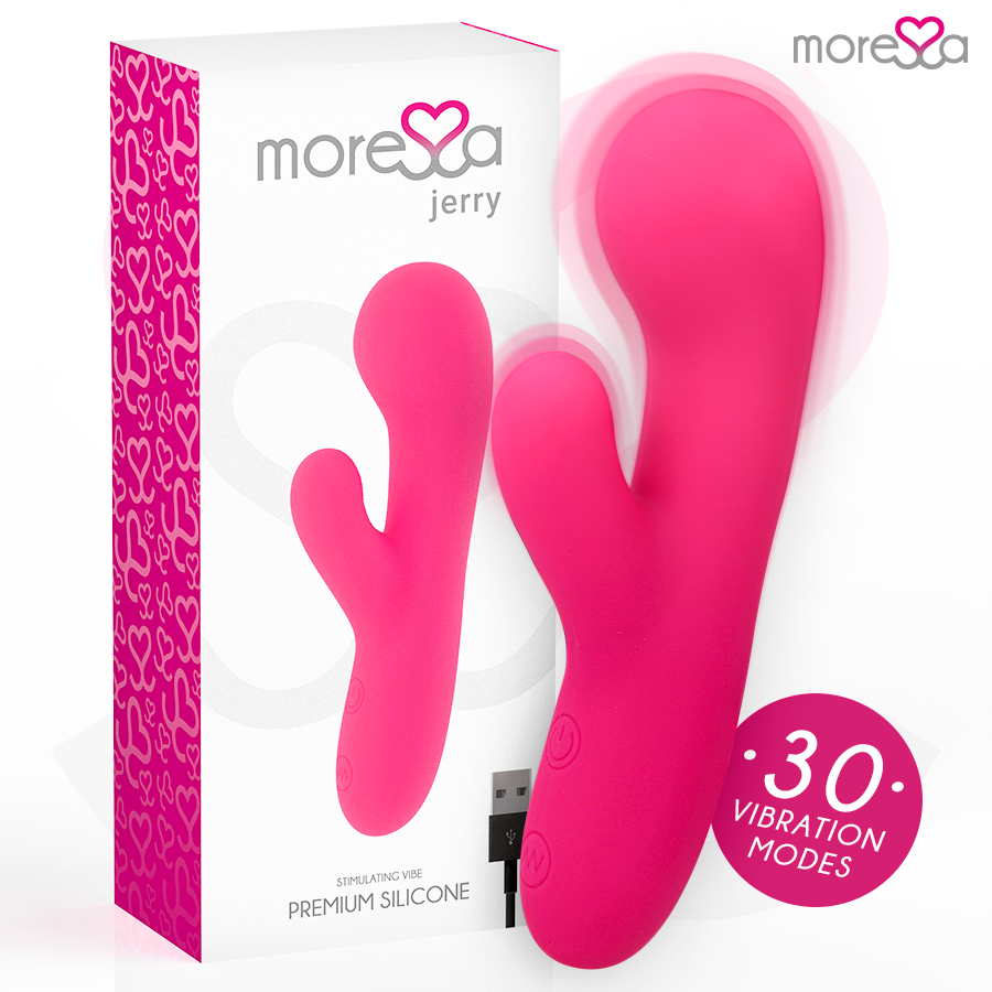 MORESSA - JERRY CLIP VIBRADOR PUNTO G Y CLITORIS PREMIUM SILICONE RECARGABLE - Noctiva