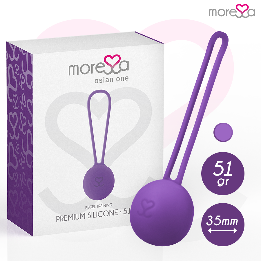 MORESSA - OSIAN ONE ENTRENAMIENTO SUELO PELVICO 51gr PREMIUM SILICONA LILA - Noctiva