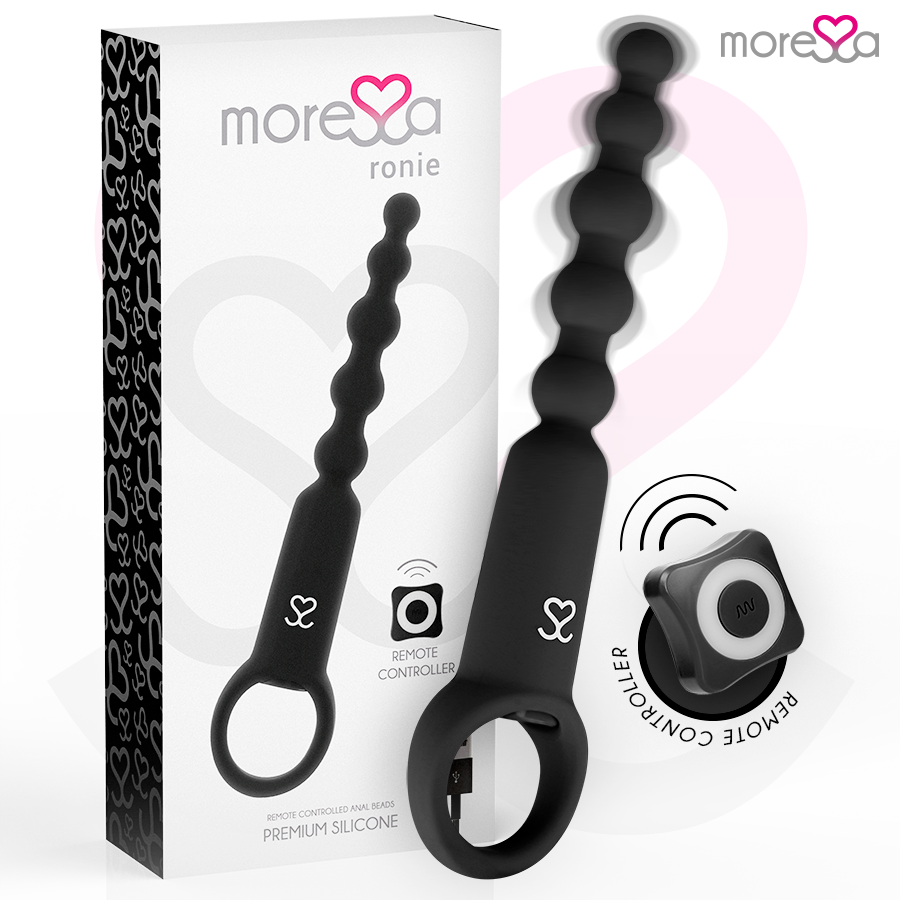 MORESSA - RONIE POTENTE ROSARIO ANAL CONTROL REMOTO NEGRO - Noctiva