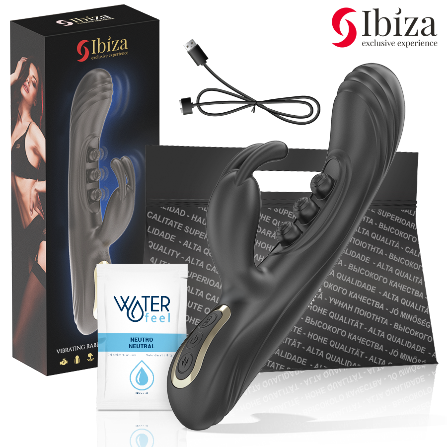 IBIZA - VIBRADOR RABBIT PERLAS CON PULSACIÓN - Noctiva