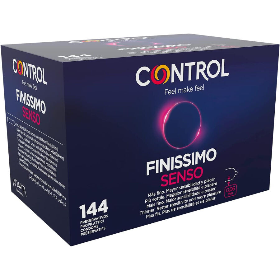 CONTROL - PRESERVATIVOS FINISSIMO SENSO 144 UNIDADES - Noctiva
