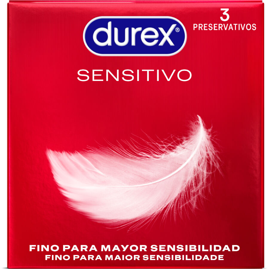 DUREX - PRESERVATIVOS SENSITIVO 3 UNIDADES - Noctiva