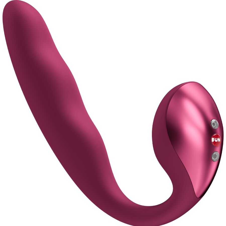 FUN FACTORY - ALLEGRO DOBLE VIBRADOR INSERTABLE AIR PULSE BURDEOS - Noctiva