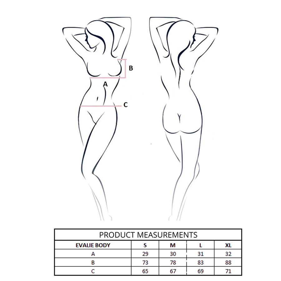 PASSION - EVALIE BODY ROJO S/M - Noctiva