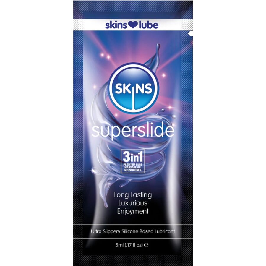 SKINS - SUPERSLIDE LUBRICANTE BASE DE SILICONA MONODOSIS 5 ML - Noctiva