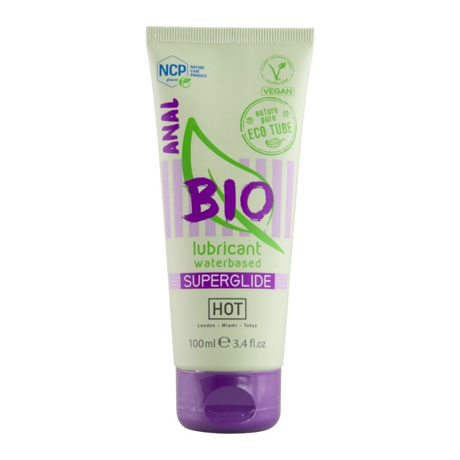 HOT - BIO LUBRICANT LUBRICANTE BIO BASE AGUA SUPERGLIDE ANAL 100 ML - Noctiva