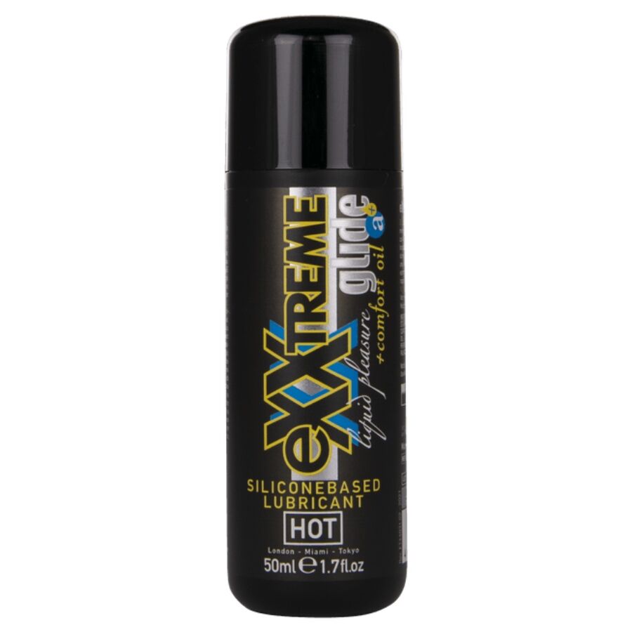 HOT - EXXTREME GLIDE LUBRICANTE BASE SILICONA + ACEITE CONFORT A+ 50 ML - Noctiva