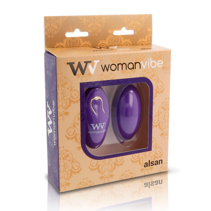 WOMANVIBE - ALSAN HUEVO CONTROL REMOTO SILICONA MORADO - Noctiva