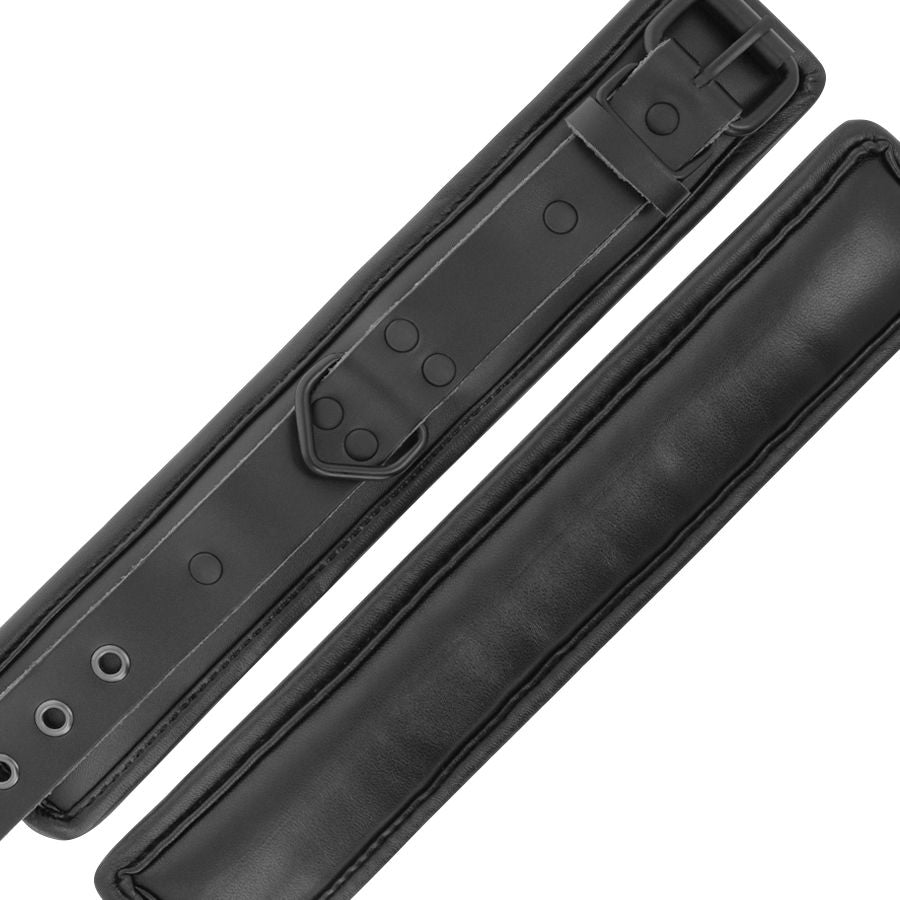 DARKNESS - ESPOSAS AJUSTABLES MANOS LEATHER NEGRO - Noctiva
