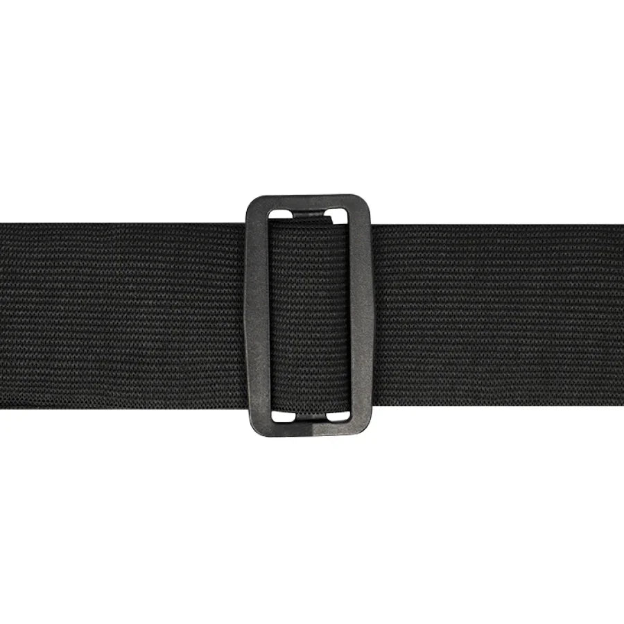 Correa del arnés negra con hebilla rectangular ajustable