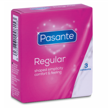 PASANTE - CONDOM GAMA REGULAR 3 UNIDADES - Noctiva